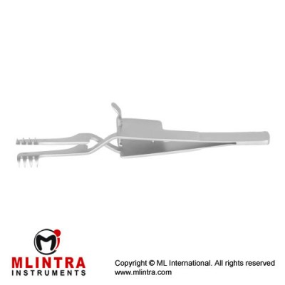 Wound Spreader 4 x 4 Sharp Prongs Stainless Steel, 10 cm - 4"